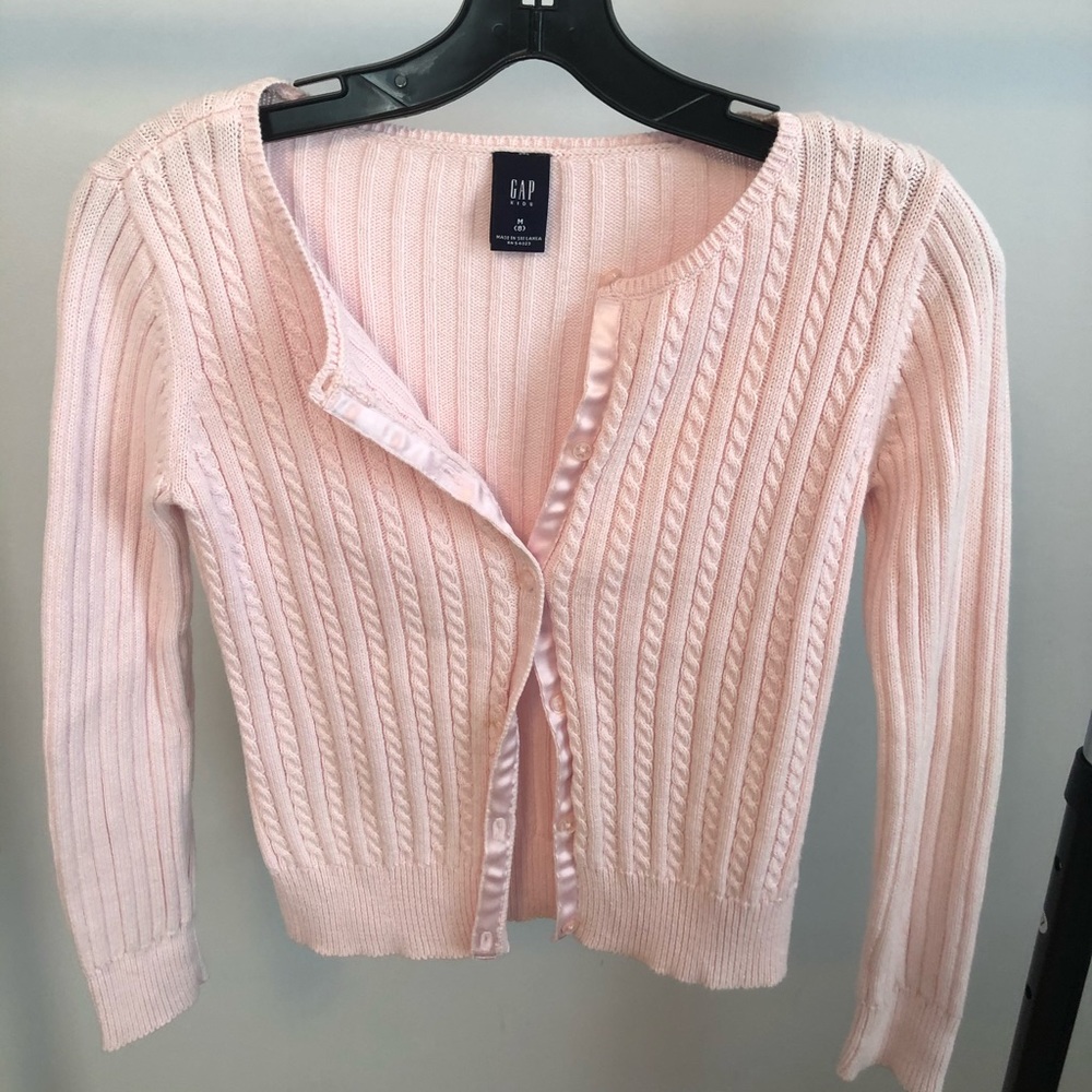 Gap Kids pink cardigan - size M